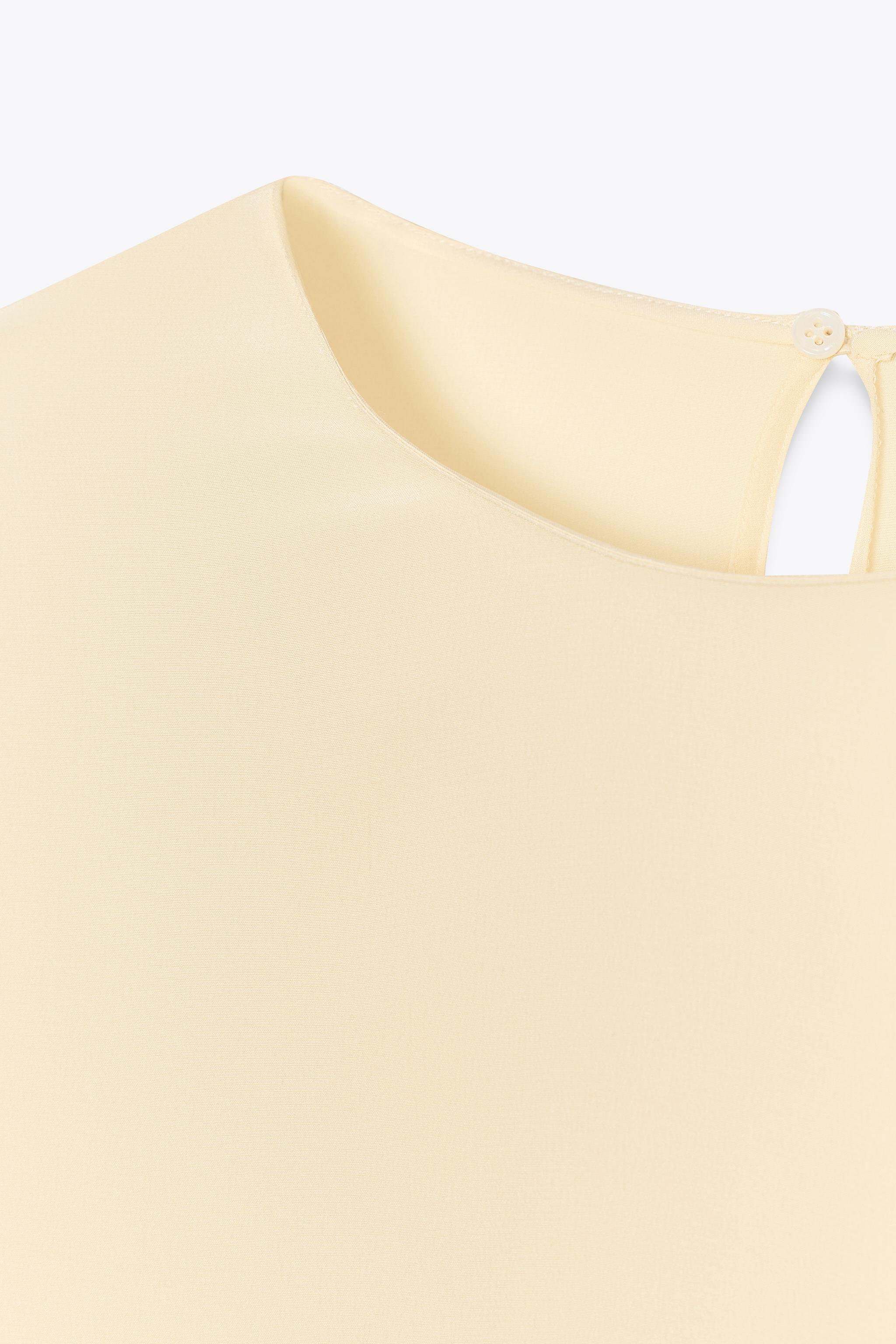 ZW COLLECTION LIMITED EDITION SHORT SLEEVE SILK TOP